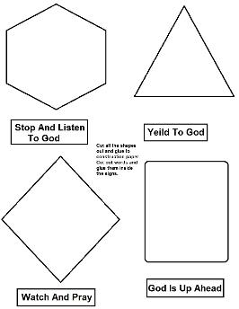 God's Road Signs  Activity Page