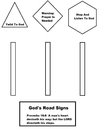 God's Road Signs  Activity Page