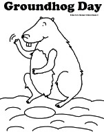 Groundhog Day Coloring Pages