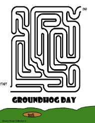 Groundhog Day Mazes For School
