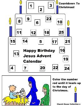 Happy Birthday Jesus Advent Calendar