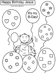 Happy Birthday Jesus Coloring Pages for Free