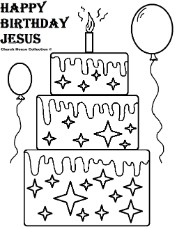 Happy Birthday Jesus Coloring Pages