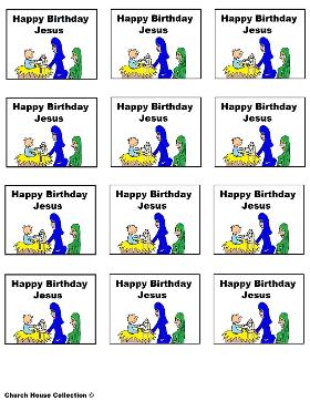 Happy Birthday Jesus Template