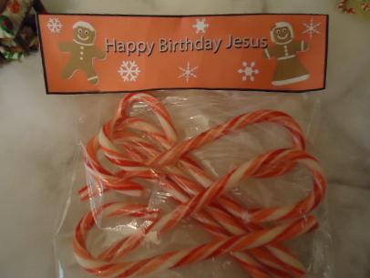 Happy Birthday Jesus Snack For kids Gingerbread Candy Cane Template