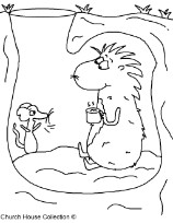 Happy Groundhog's Day Coloring Pages