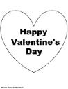 Happy Valentine's Day Heart Coloring Pages