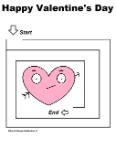 Easy Happy Valentine's Day Heart Maze