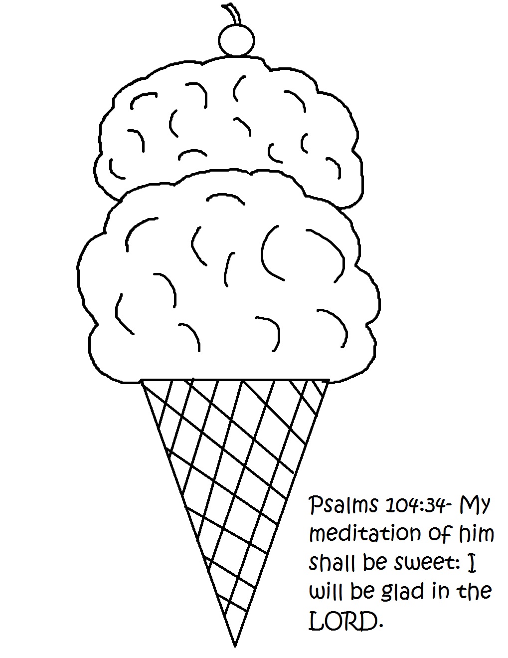 ice cream coloring pages religious - photo #1