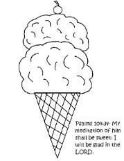 Ice Cream Cone Coloring Pages