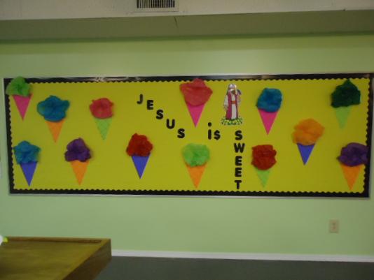 Ice Cream Cone Bulletin Board Idea