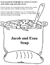 Jacob and Esau Coloring Pages