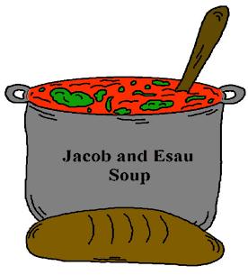 Jacob and Esau Soup Clipart for Sunday School