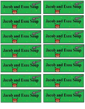 Jacob and Esau Soup Template