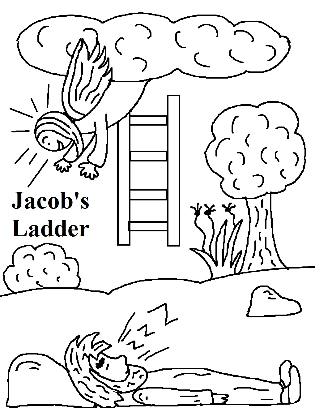 Colouring Pages: Ladder