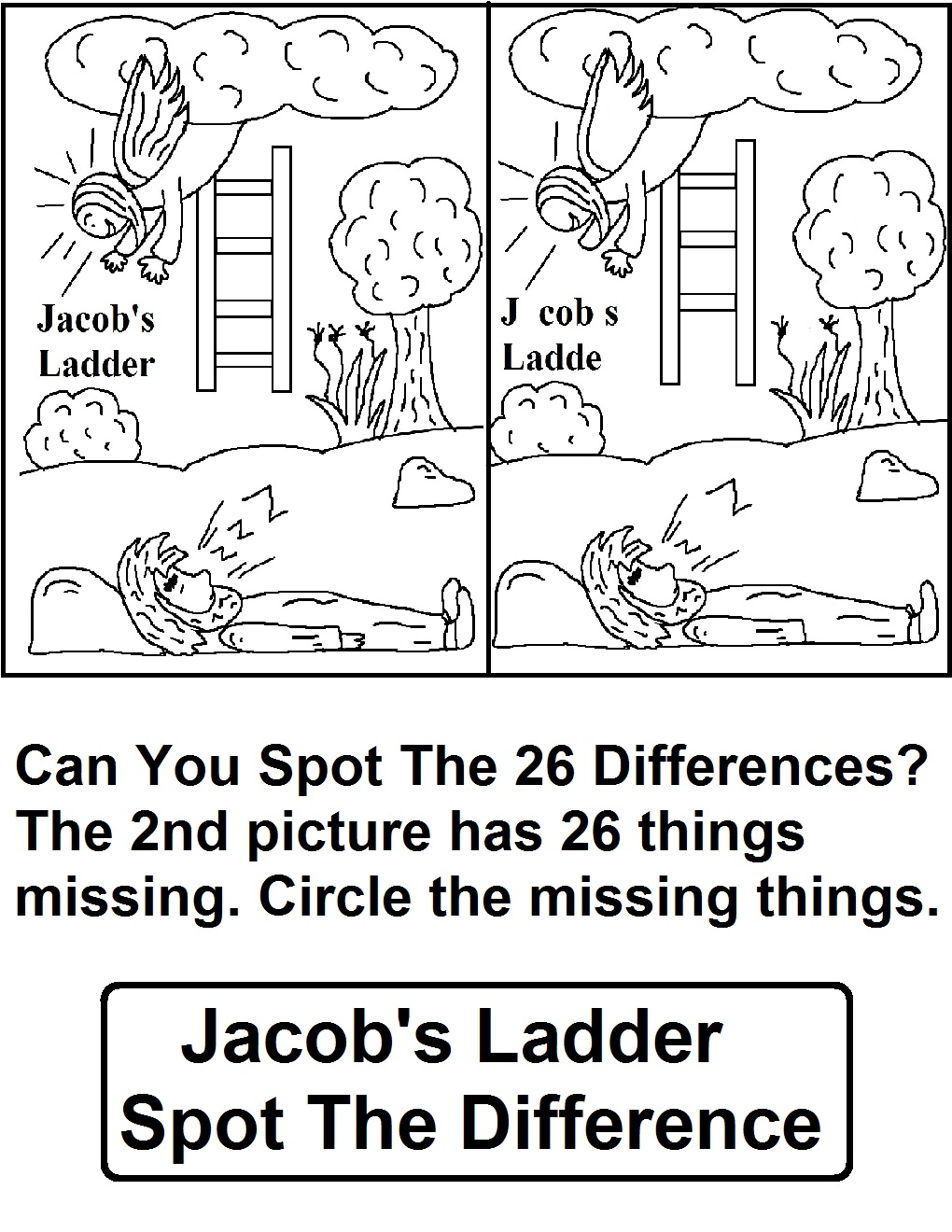 jacobs ladder in the bible coloring pages - photo #23