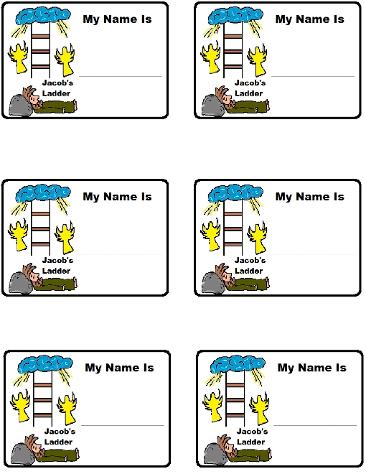 Jacob's Ladder Name Tags