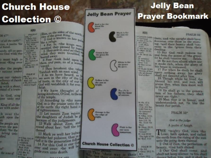 Jelly Bean Prayer Bookmark
