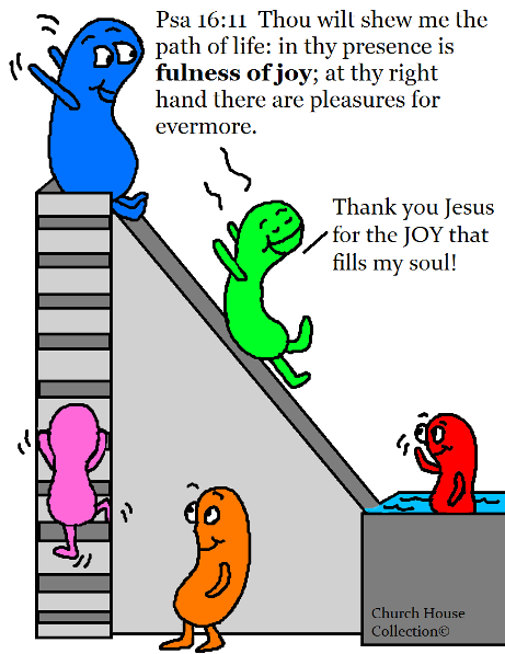 Jelly Beans Swimming In Pool Coloring Page. Psalms 16:11 By Church House Collection©
