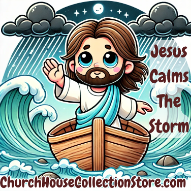 Jesus Calms The Storm Free preschool Bible Lesson
