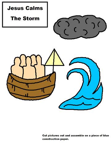 Jesus Calms The Storm Activity Sheet