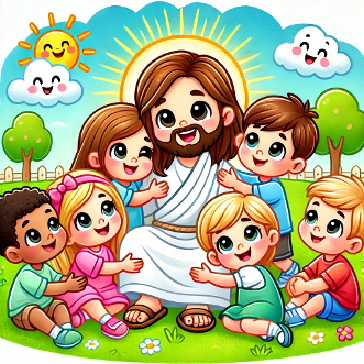  Jesus Loves Me- Jesus and the Children Sunday School Lesson Plan For Toddlers. Bible Stories For Kids. Ministry For Children.