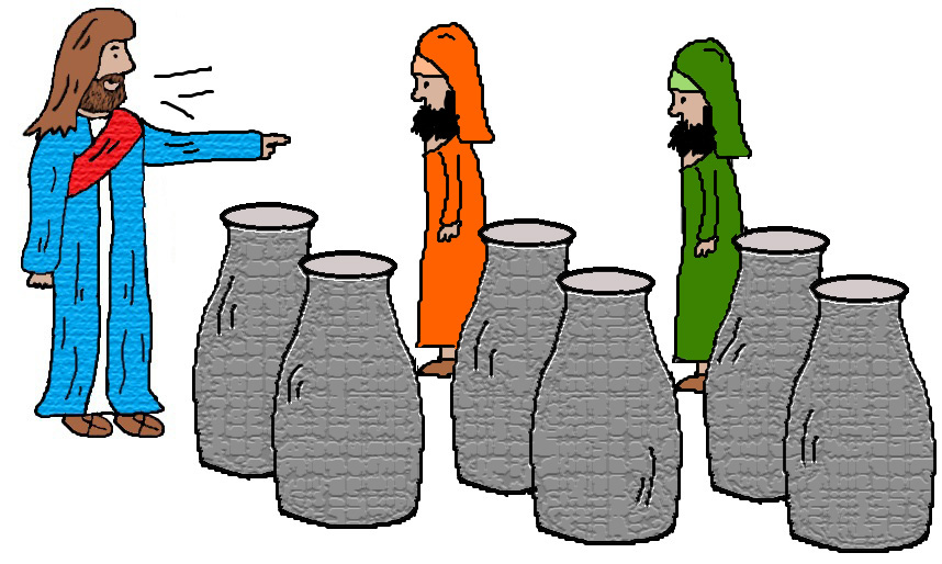 clipart jesus turns water into wine - photo #46