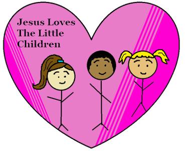 Jesus loves the little children clipart picture