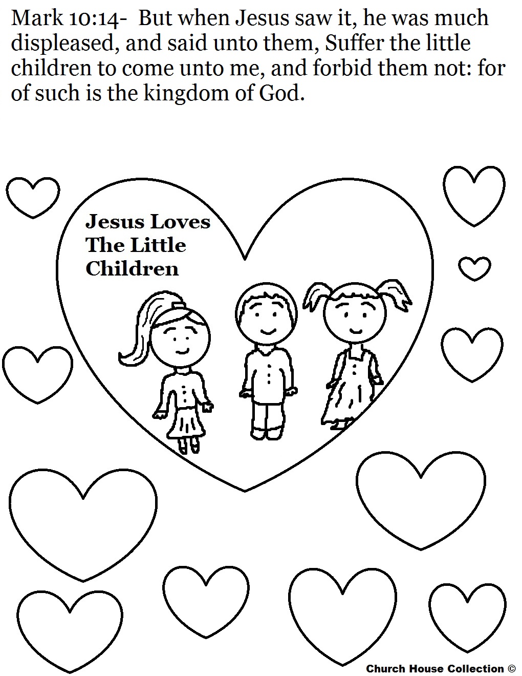 Jesus Loves You Coloring Page