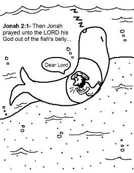 Jonah and the Whale Coloring Pages