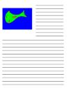 Jonah and The Whale  Printable Writing Paper