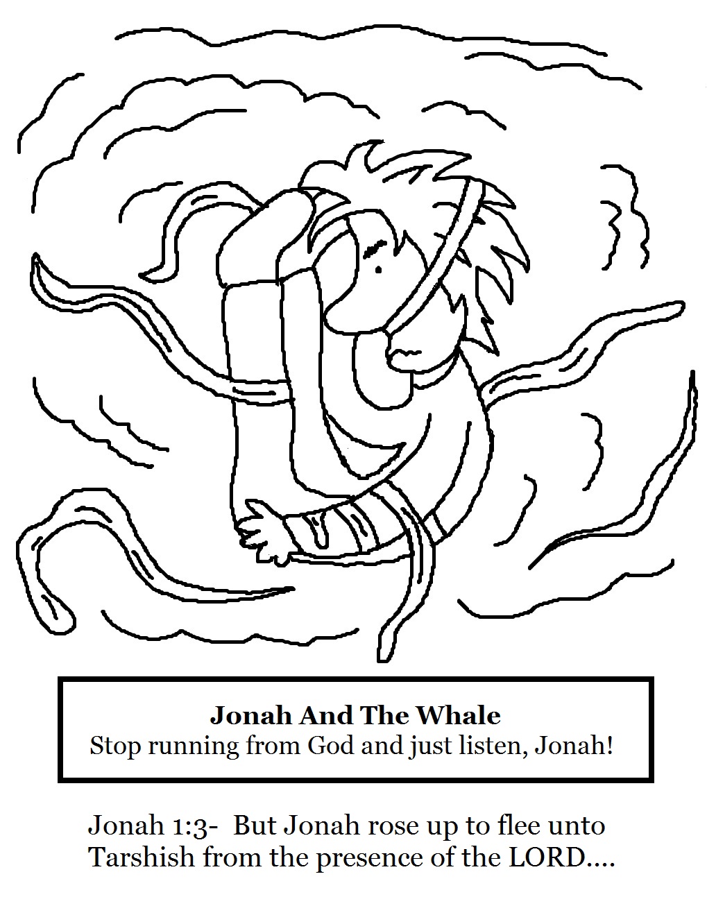 bible coloring pages jonah