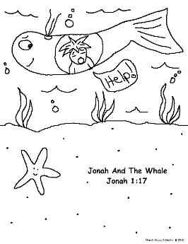 Jonah and the Whale Coloring Pages