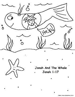 Jonah and The whale sunday school lesson