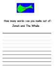 Jonah and The Whale  Word In Word