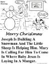 The birth of Jesus Coloring Pages