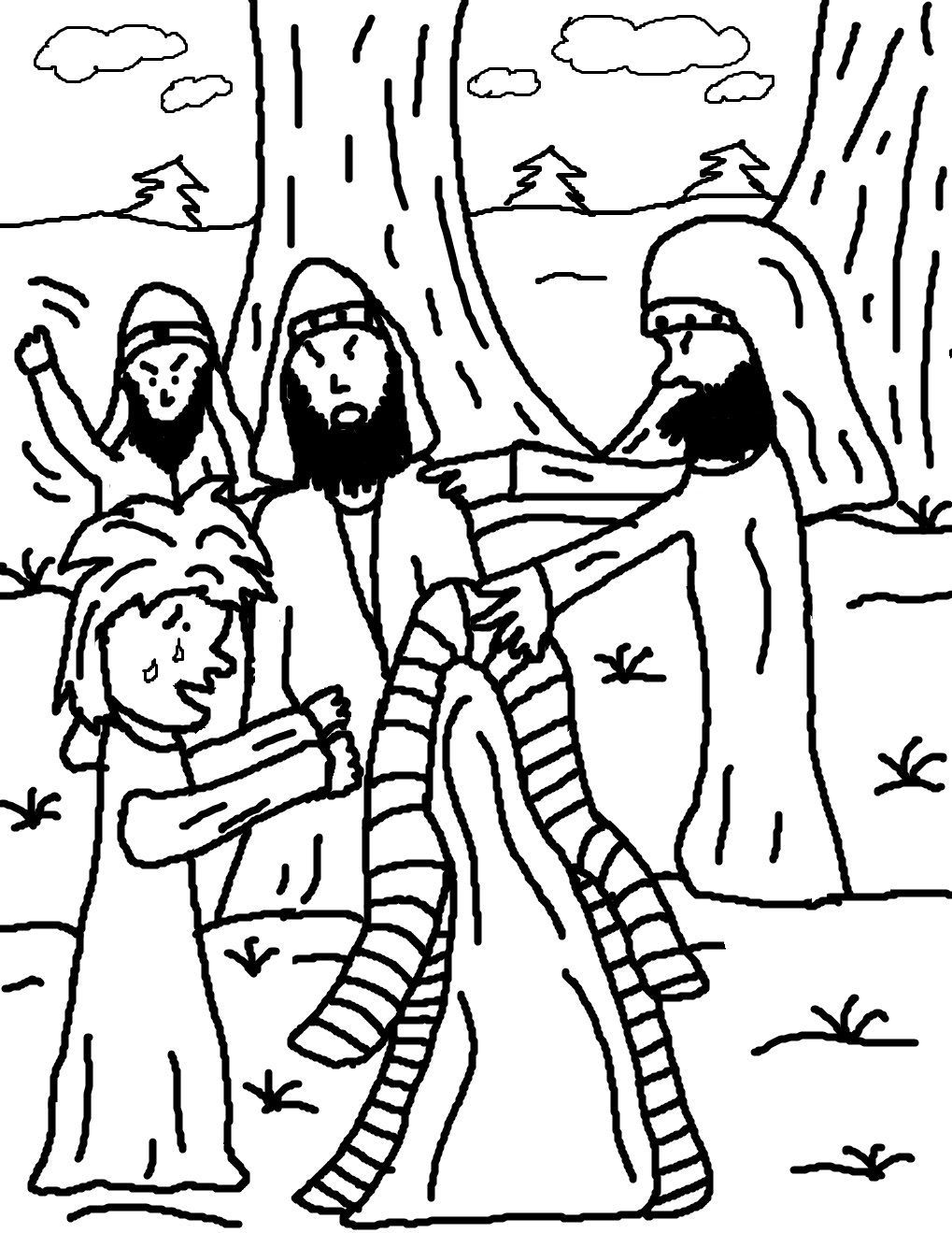 Download Josephs Coat of many colors Coloring Pages