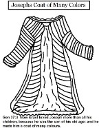 Josephs coat of many colors coloring pages