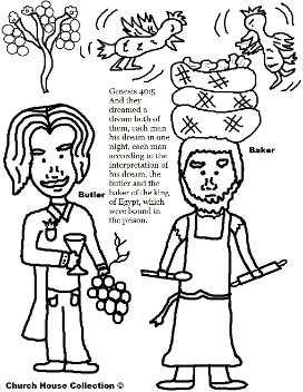 Josephs Coat of many colors butler and baker dreams coloring pages