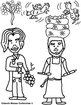 Josephs Coat Of Many Colors Butler and Baker Dreams Coloring Page