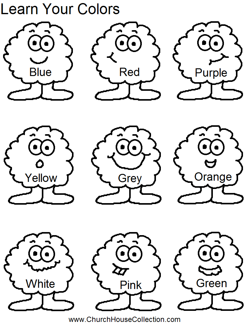Learn Your Colors Preschool Kids Worksheet Learn Your Colors Preschool Kids Worksheet