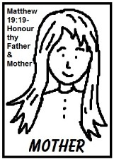 Mother's Day Clipart Picture Image Matthew 19:19 Honour thy father and mother