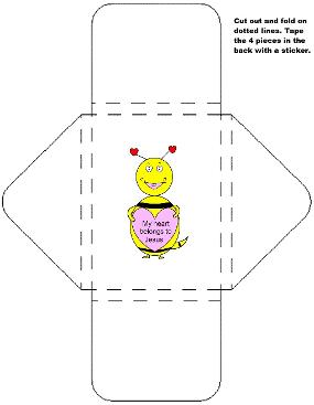 My heart belongs to Jesus valentine bee sucker holder template