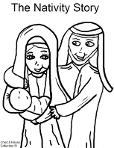 The Nativity Story Coloring Page- Christmas The Birth of Jesus Coloring Pages