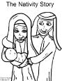 Nativity Coloring Page