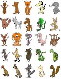Noah's Ark Animals Printable Stickers