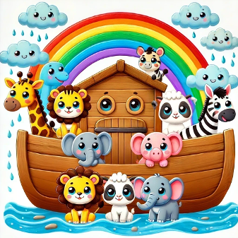  Noah's Ark- God Keeps His Promises Sunday School Lesson Plan For Toddlers. Bible Stories For Kids. Ministry For Children.