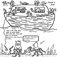 Noahs Ark Coloring Pages for Sunday School Kids