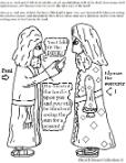 Book of Acts Coloring Pages Paul and Elymas the Sorcerer Coloring Page 