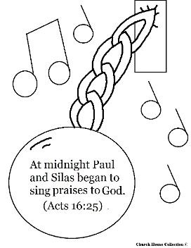 Paul and Silas Coloring Pages- Paul and Silas In Jail Coloring Pages- Paul and Silas in prison coloring pages